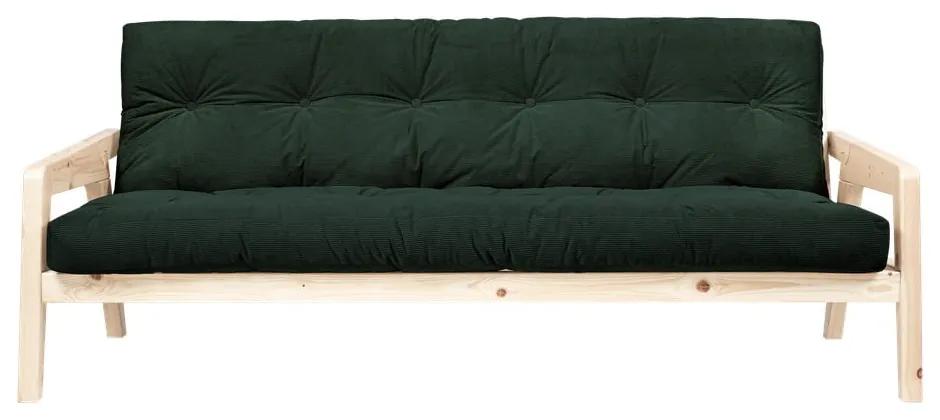 Grab Raw Dark Green variálható kordbársony kanapé - Karup Design