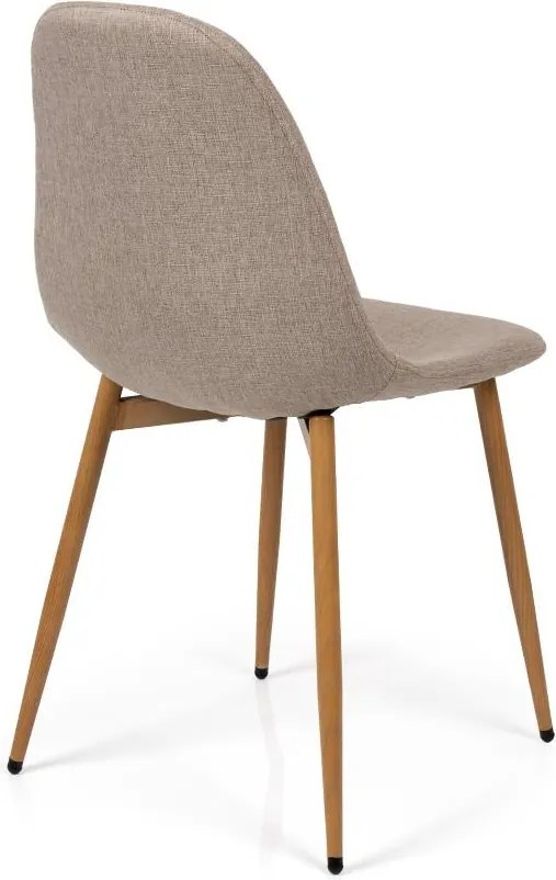 AVENBERG NATURAL Étkezőgarnitúra 4 szék + asztal 120cm, bézs