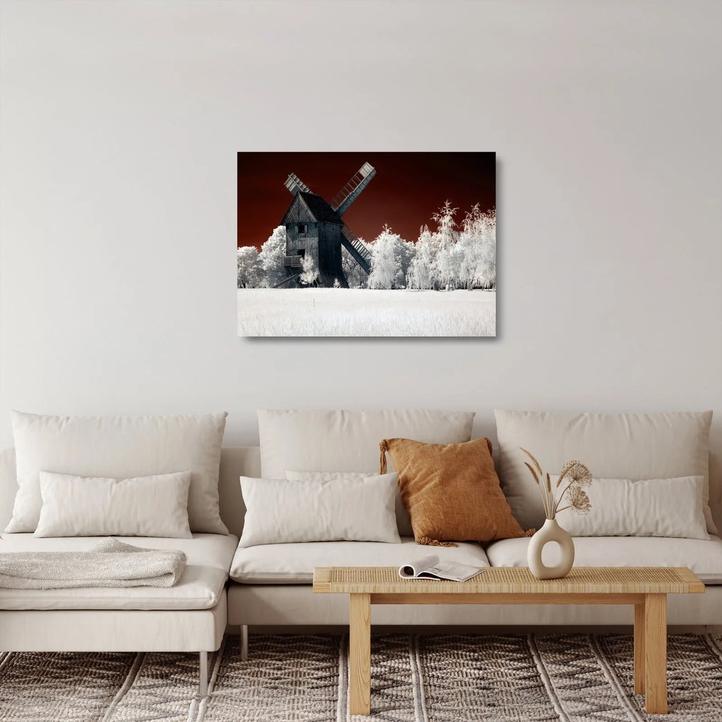A malom képe (üvegen) (70x50 cm)