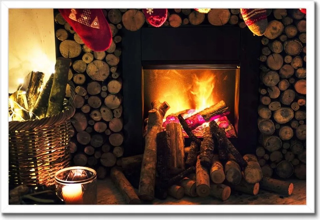 Poszterek keretben 60x40 Kandalló