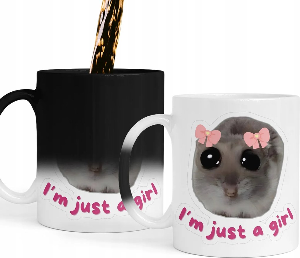 Mágikus Bögre IM Just A Girl Egér Bögre Ajándék Szöveg