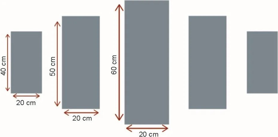 5DMDF-6 MDF falikép, 5 db-os szett