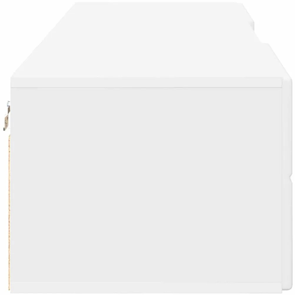 TV szekrény fiókkal polcokkal Fehér 150 x 39 x 30 cm Faanyag