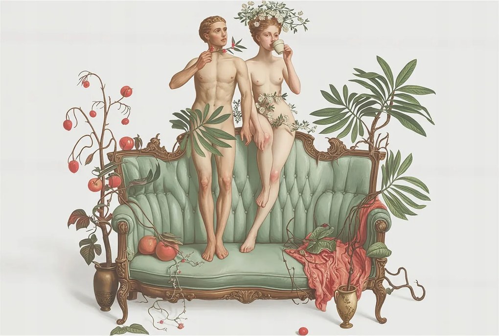 Fotótapéta Flizelin Fal a Hálószobába Rejtélyes elegancia 104x70