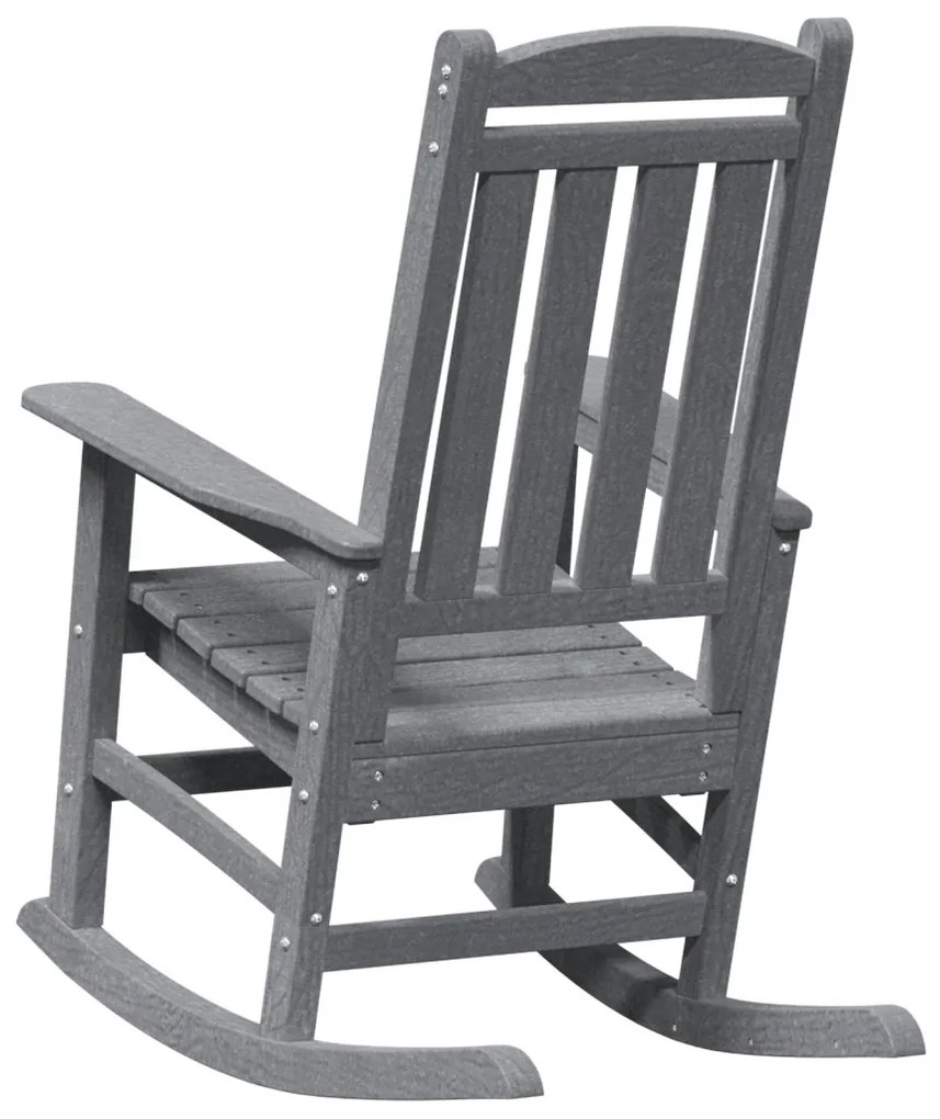 Kerti hintaszék világosszürke 70x92x108 cm HDPE