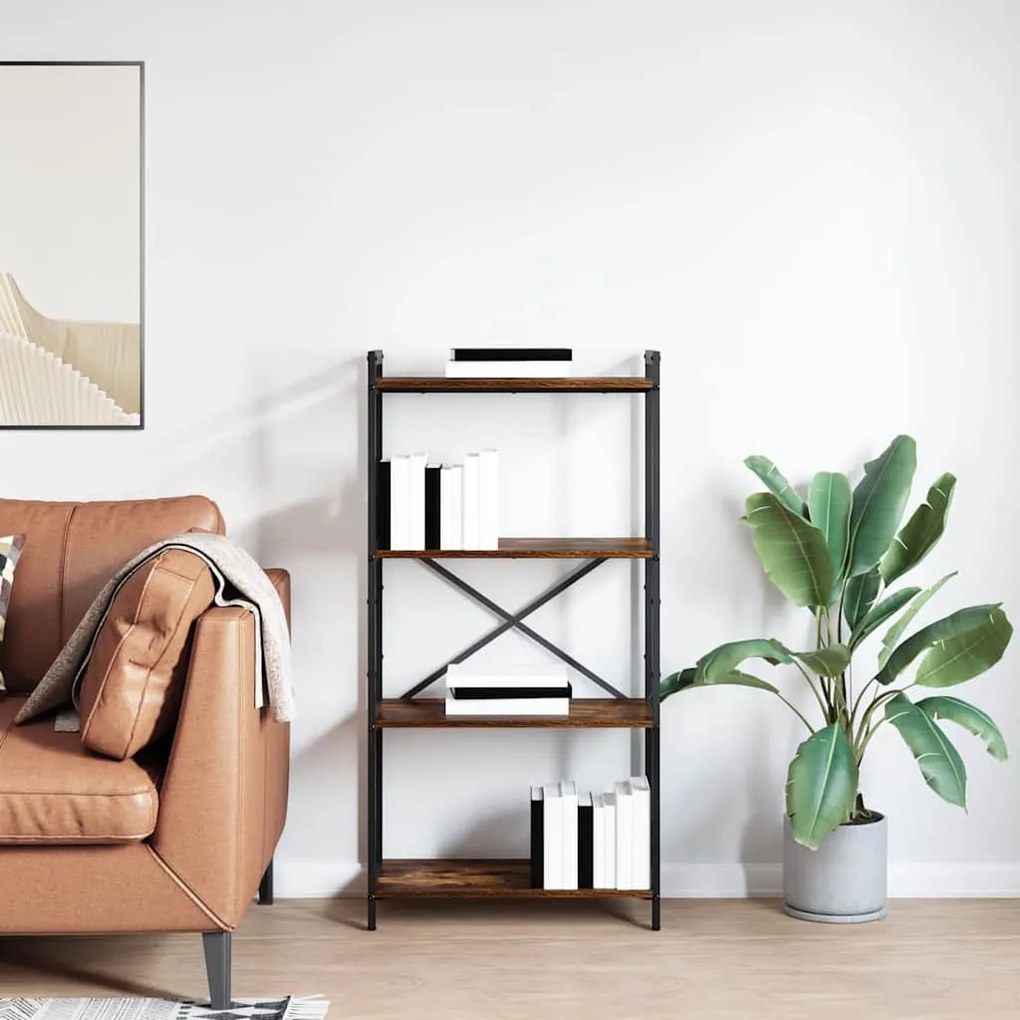 Könyvszekrény Füstölt tölgy 60 x 30 x 118 cm Faanyag