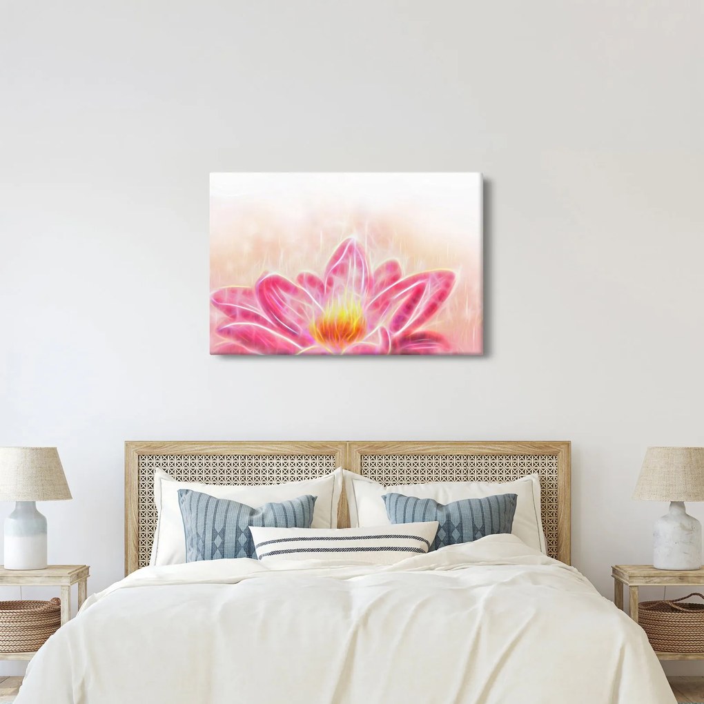 Egy lótuszvirág képe (90x60 cm)
