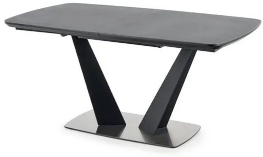 Széthúzható étkezőasztal 160-220 cm Fredda (fekete + szürke) (6 8 fő részére). 1048853