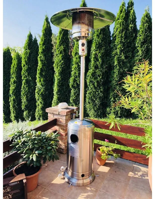 LO-P-6324 Gázüzemű Gomba Hősugárzó – Inox