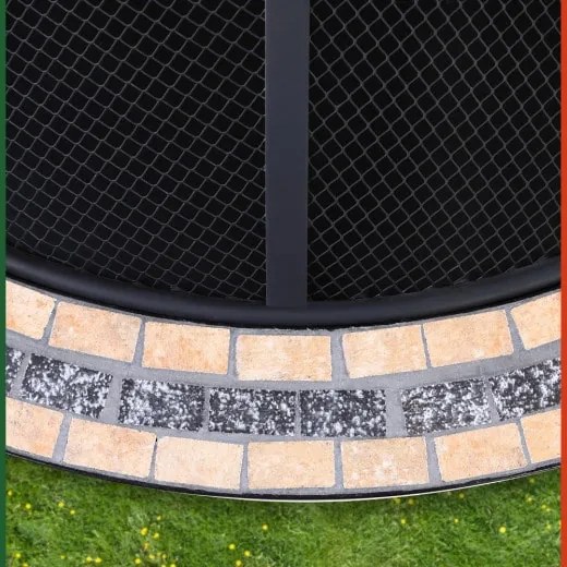 monzana® Fuego tűzrakóhely Ø76 cm - mozaik