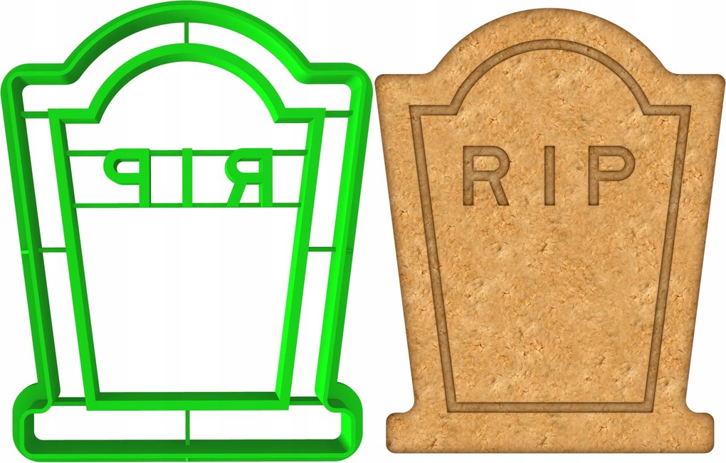 Forma Lyukasztó Sütemény- és Mézeskalácsvágó Halloween Sírkő 8cm