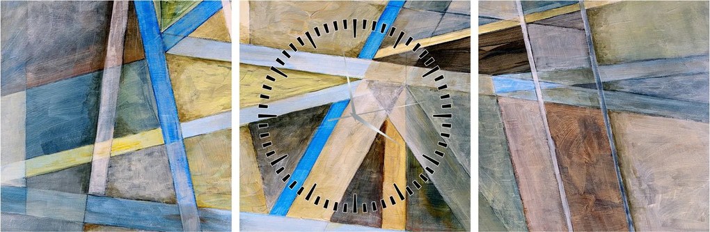Kép - Absztrakció (órával) (90x30 cm)