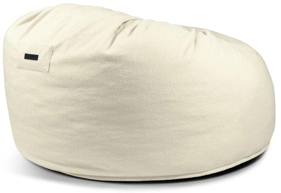 Világosszürke buklé babzsákfotel Om 135 – SLOWDOWN