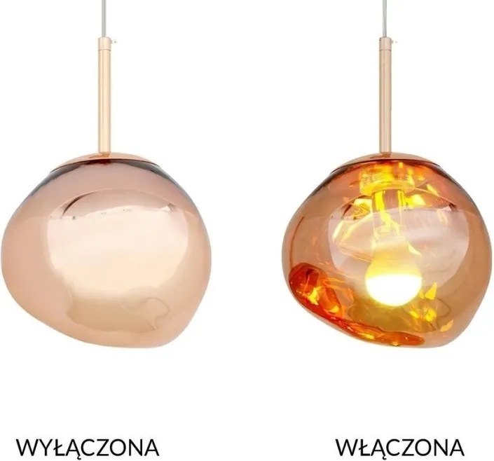 KING HOME JD8042 FUSION Modern Függesztett Lámpa Réz E27 IP20