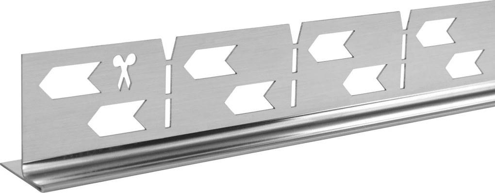 Lejtéskialakító szegély épített zuhanyhoz 140cm Brush nickel