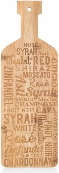 Bambusz Vágódeszka Dekor konyhai fa 40cm banquet