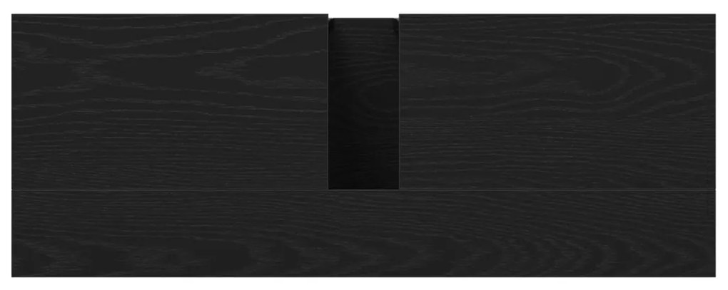 Fürdőszobai Mosdószekrény Fekete Tölgy 80x30x60 cm Műanyag