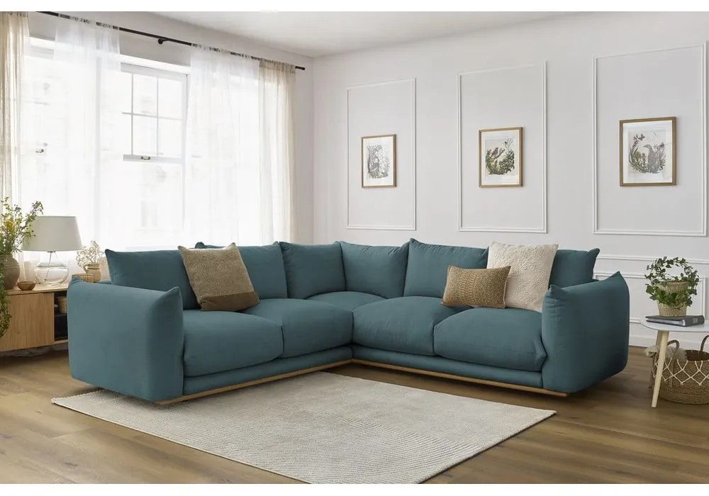 Kék sarokkanapé Ernest – Bobochic Paris