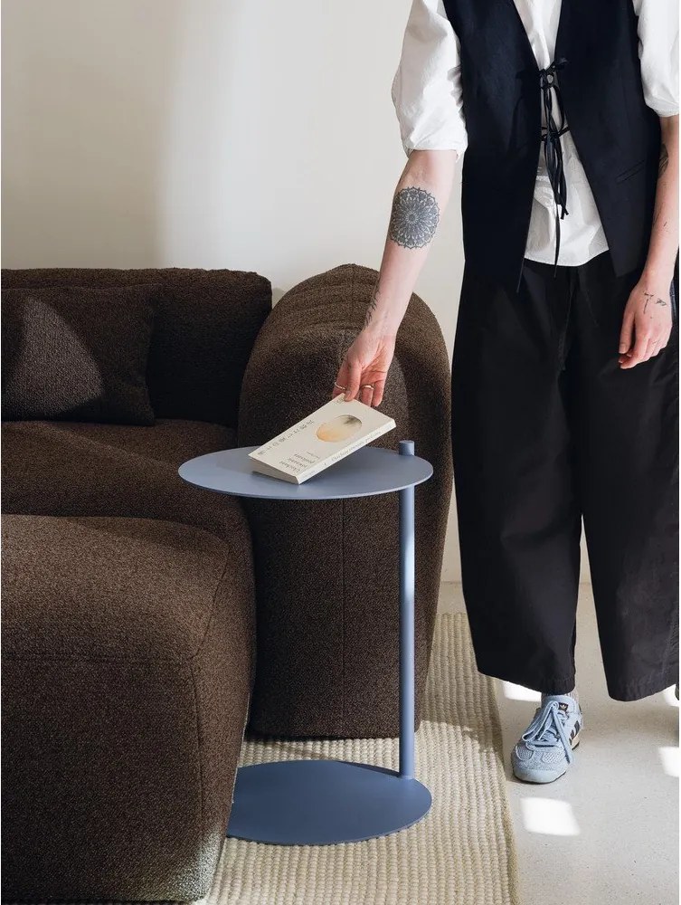 Acél kerek tárolóasztal 41x40 cm Ande – noo.ma