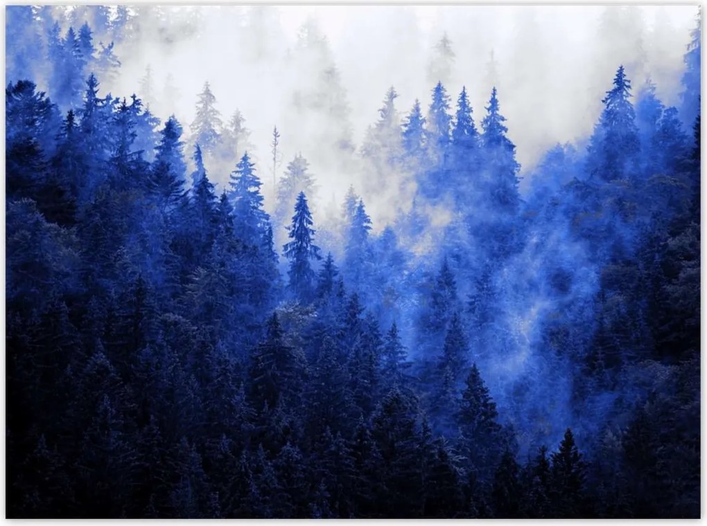 Poszterek 135x100 Kék táj Hegyek