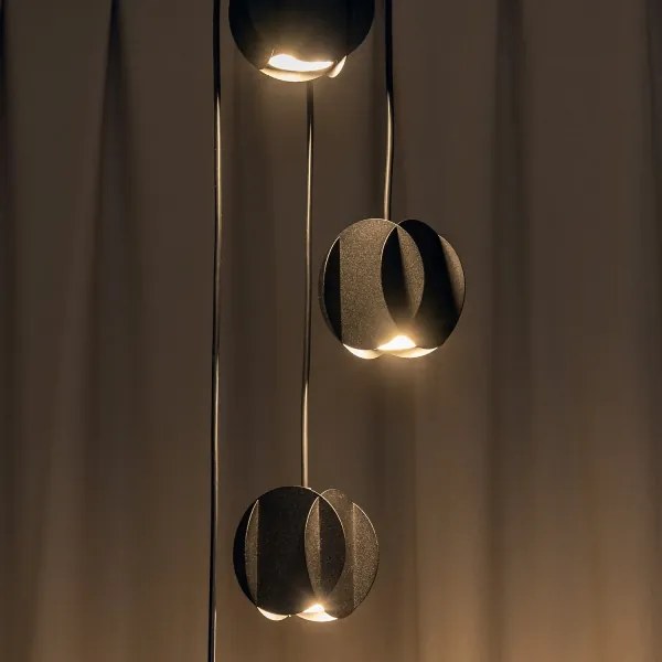 Kábeles függőlámpa GAMBIT 4xGU10/10W/230V fekete