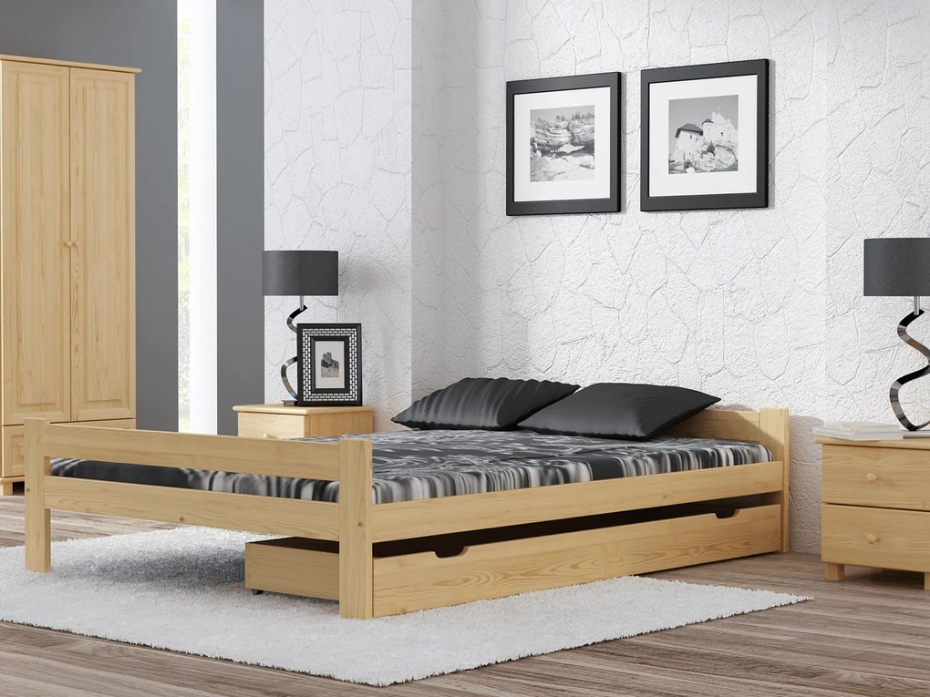 Fa ágy 120x200 Fumi VitBed fenyő