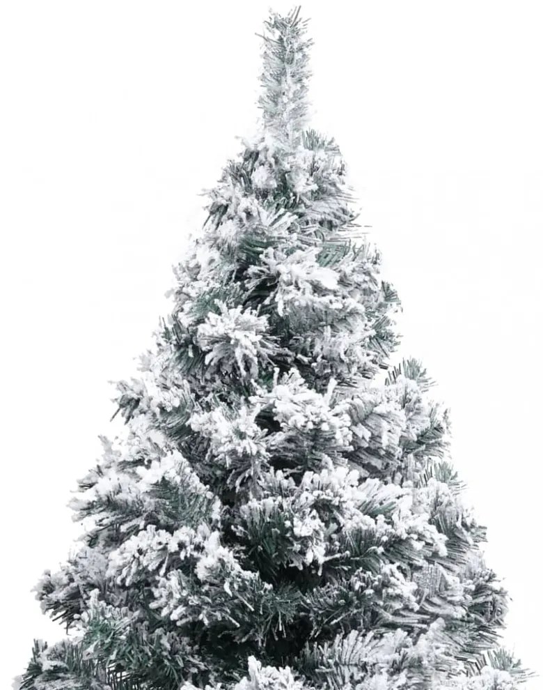 zöld PVC műkarácsonyfa hóval 120 cm