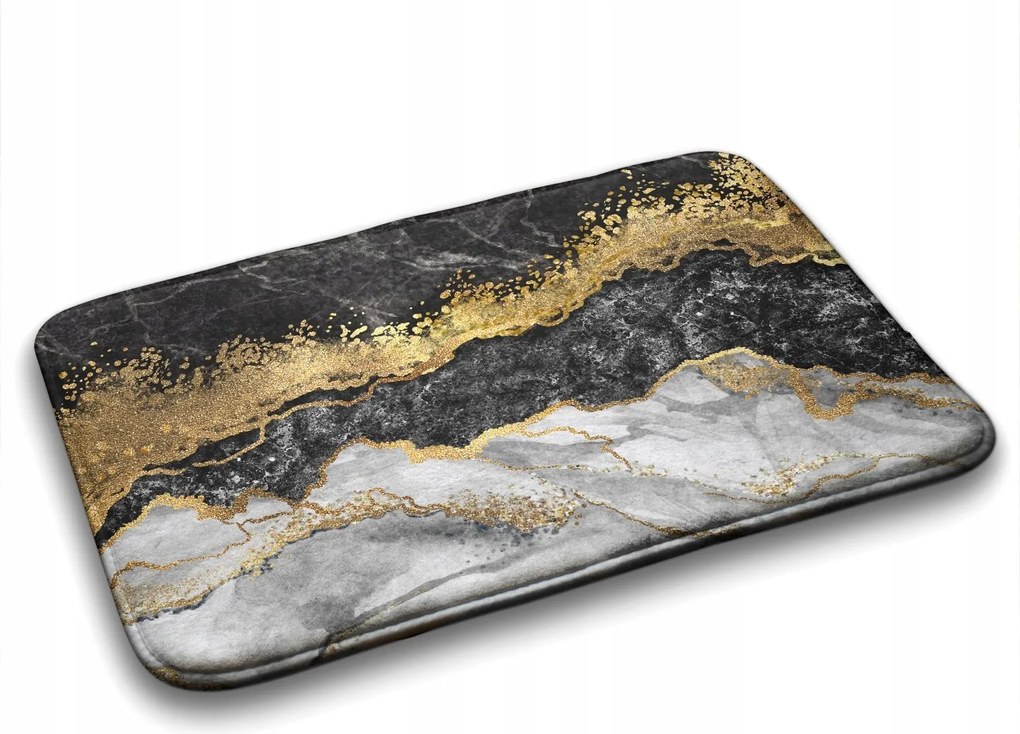 Puha fürdőszobaszőnyeg Arany márvány 90x60 cm
