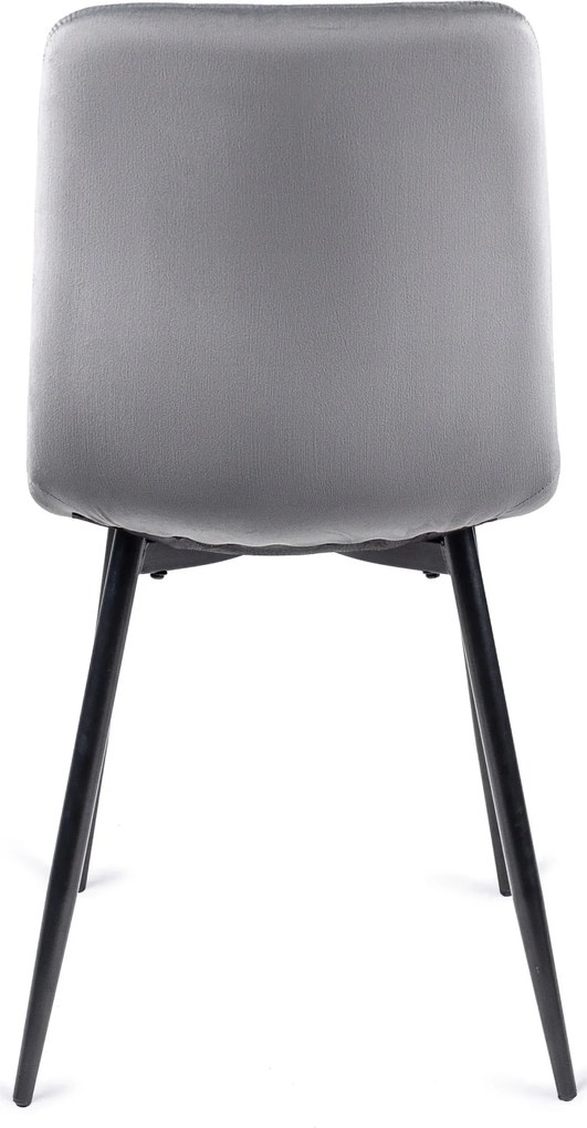 Szék szürke színben, bársony kárpittal. IBIS