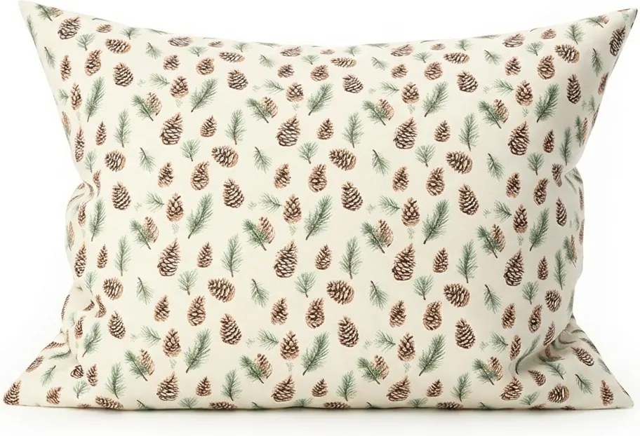 Pamut párnahuzat PINE CONES 50x70 cm, színes
