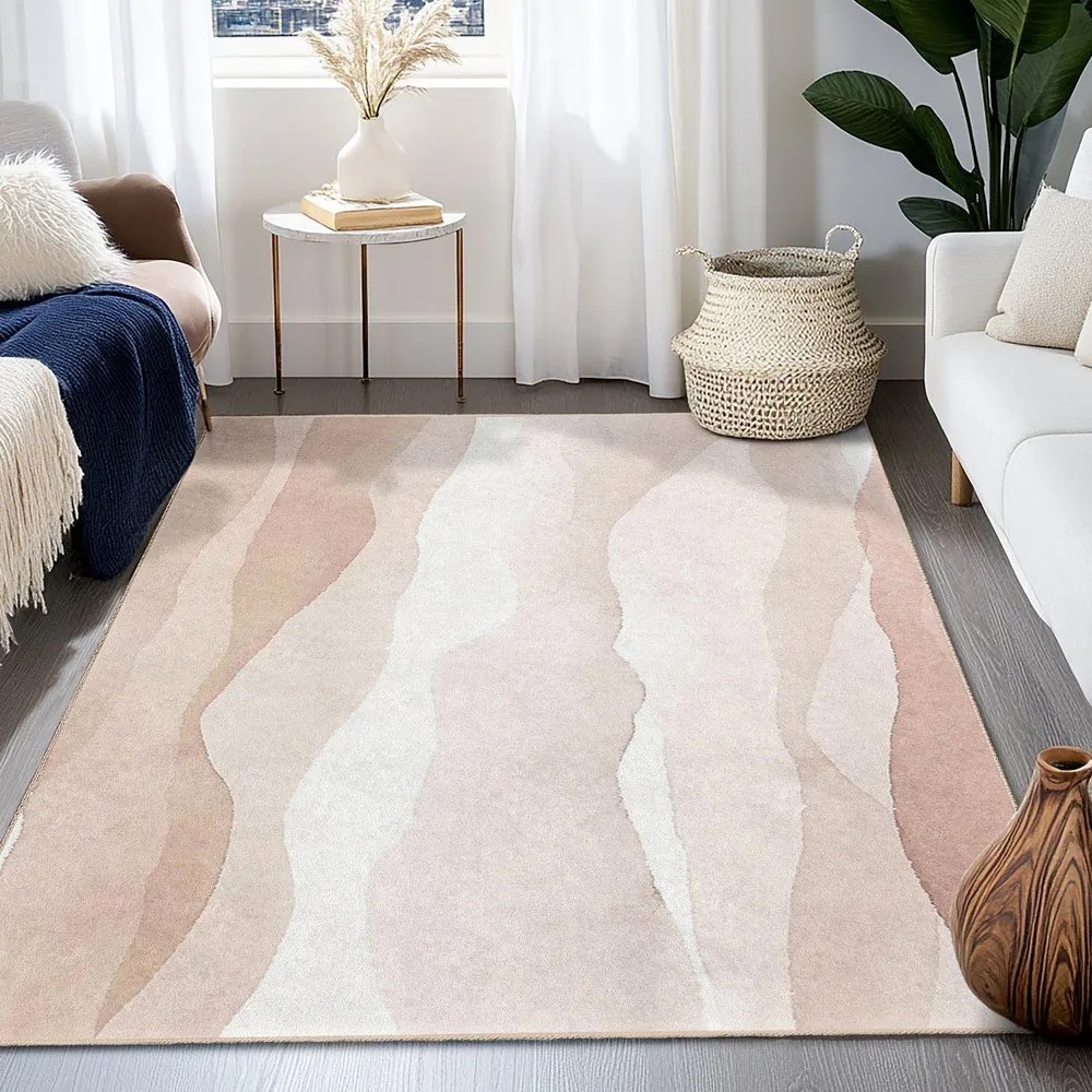 Krémszínű mosható szőnyeg 120x180 cm Komodo Beach – Mila Home