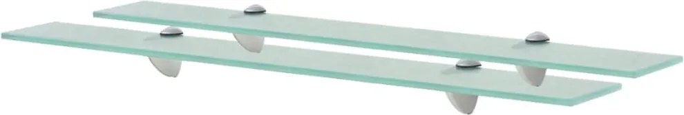 vidaXL 2 db lebegő üvegpolc 70 x 20 cm 8 mm