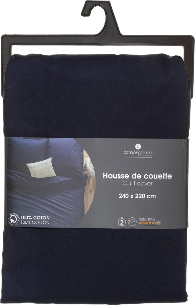 Paplanhuzat, 240 x 220 cm, pamut, sötétkék