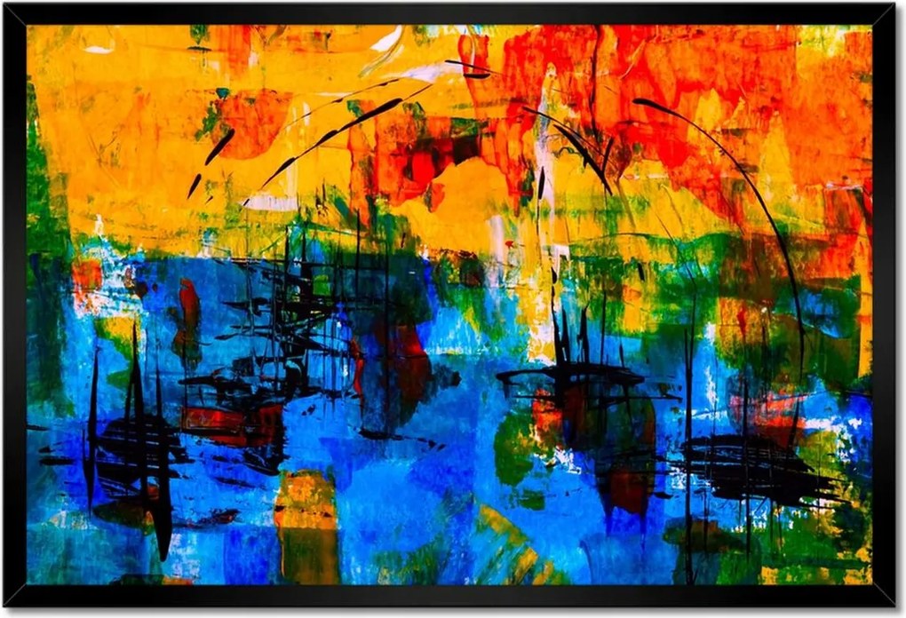 Poszterek keretben 60x40 Absztrakt Nyilas