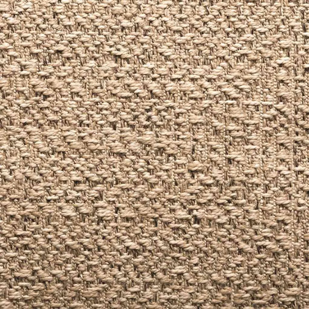 ZIZUR bézs juta hatású beltéri és kültéri szőnyeg 120 x 120 cm