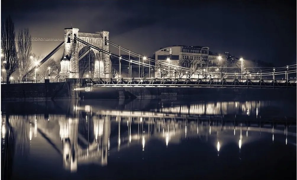 Fotótapéta város éjszaka híd fotótapéta 254 x 184