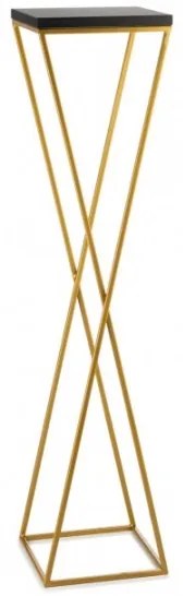 LOFT virágtartó állvány 100x24 cm arany/fekete