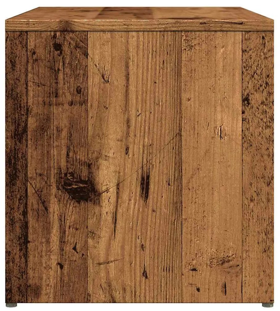 Oldalasztal Régi fa 59x36x38 cm Gépelt fa