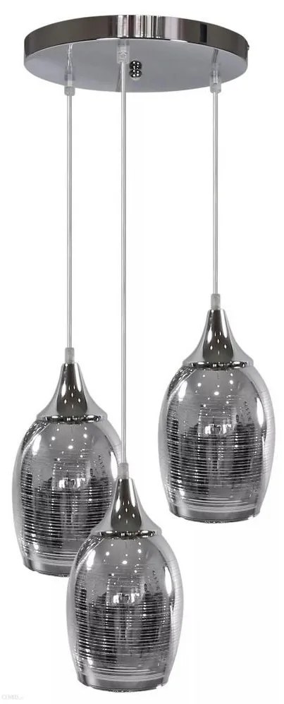 Csillár zsinóron MARINA 3xE27/60W/230V króm