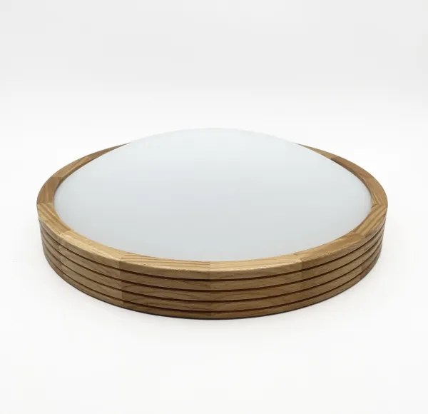 Brilagi - LED mennyezeti lámpa CARVALHO MODERN SLIM 2xE27/60W/230V, átmérő 37,5 cm, tölgy