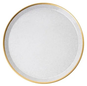 16 darabos szürke/arany porcelán étkészlet