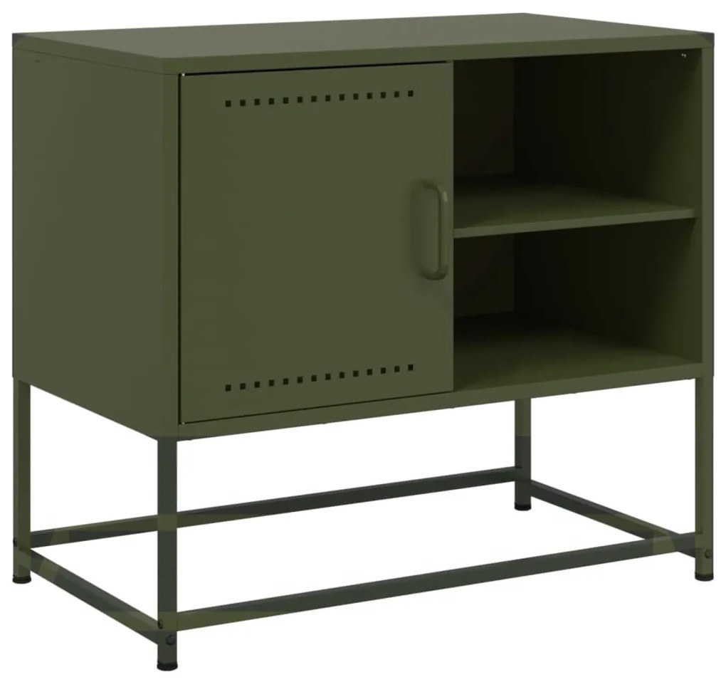 mustársárga acél TV-szekrény 100,5x39x60,5 cm