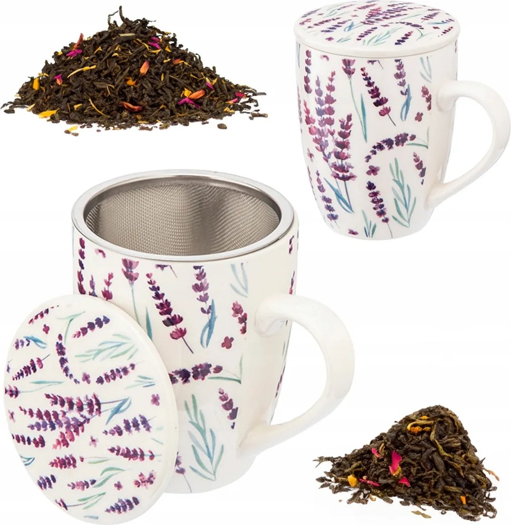 Bögre Főzővel És Fedővel 340ml Ajándék Gyógynövények Teafőzéséhez