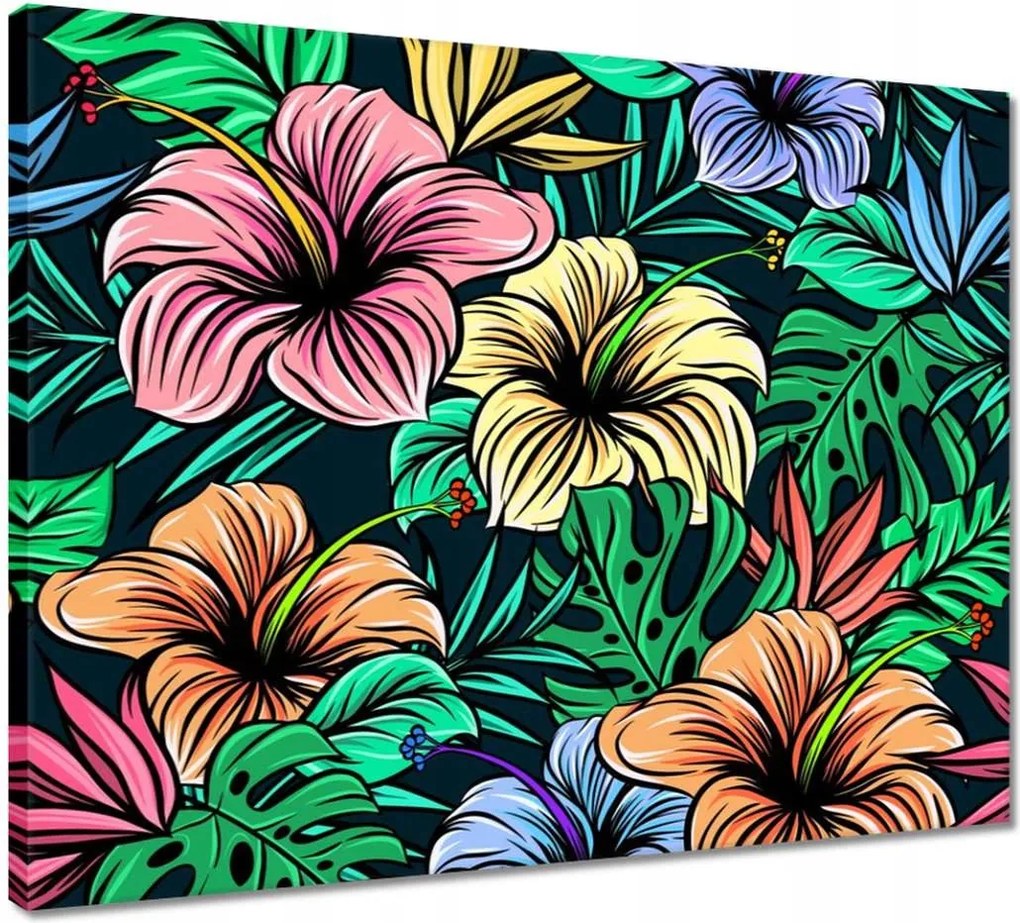 Vászonkép 50x40 Monstera Zöld levél