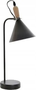 Detall Item Fém asztali lámpa 16x24x46 cm E14 fekete 190684