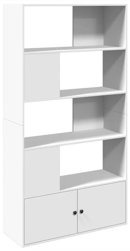 fehér szerelt fa könyvespolc 100 x 36 x 189 cm