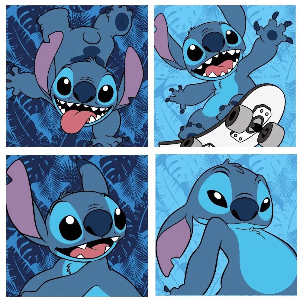 Disney Lilo és Stitch, A csillagkutya Cool Skate játéktároló 30×30×30 cm