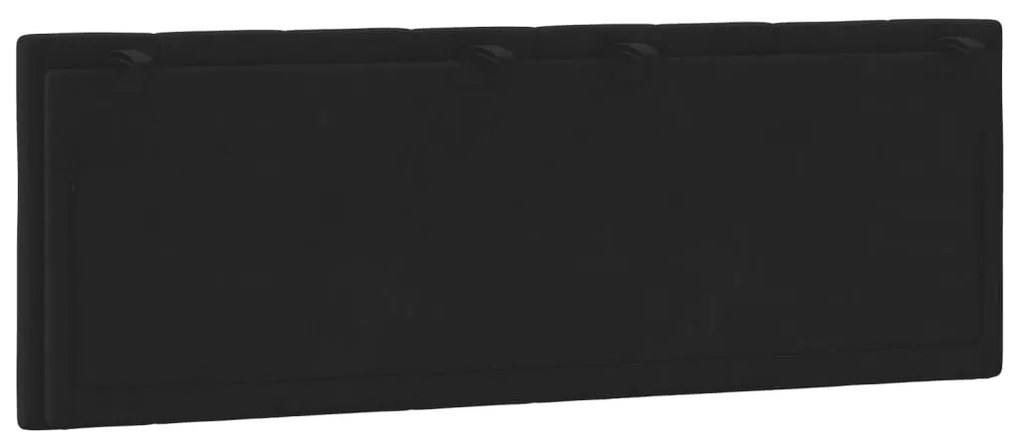 fekete bársony fejtámla párna Hanko 140 cm