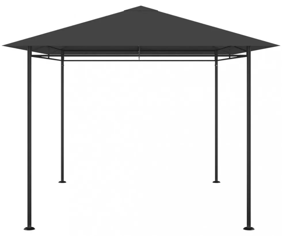 antracitszürke pavilon 384x281x270 cm 180 g/m²