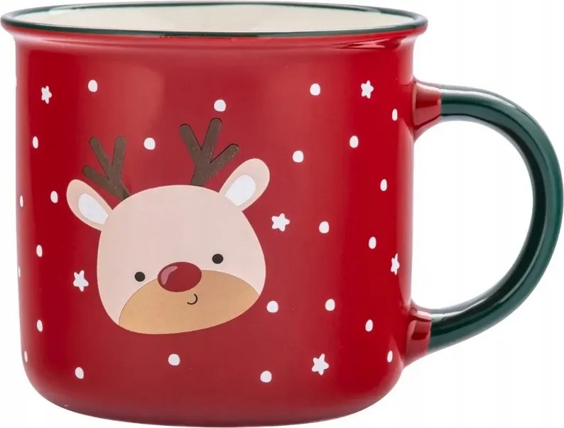 Karácsonyi bögre téli fazék 400ml Rénszarvas